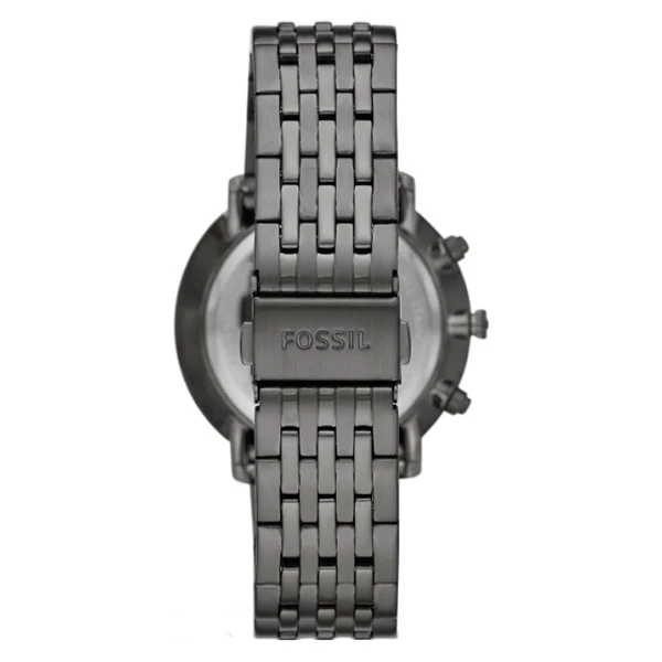 Fossil Chase Timer Smoke Stainless Steel Gray Dial Chronograph Quartz Watch for Gents - FS5490 - Image 2