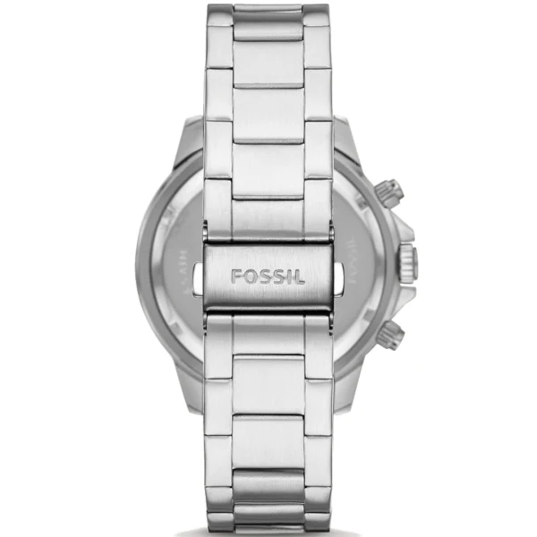 Fossil Bannon Multifunction Silver Stainless Steel Silver Dial Chronograph Quartz Watch for Gents - BQ2490 - Image 2