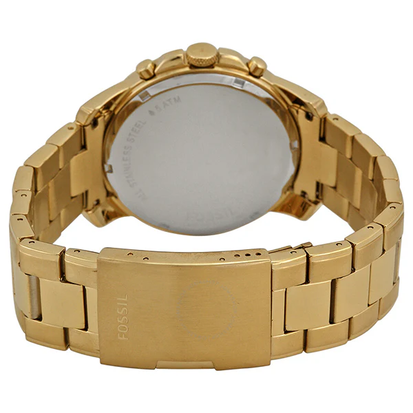 Fossil Grant Chronograph Brown Dial Gold-tone Men's Watch FS4815 - Image 2