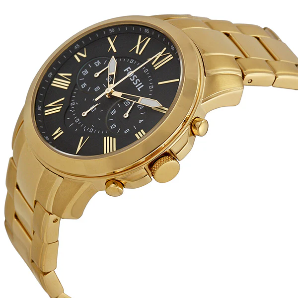Fossil Grant Chronograph Brown Dial Gold-tone Men's Watch FS4815 - Image 3