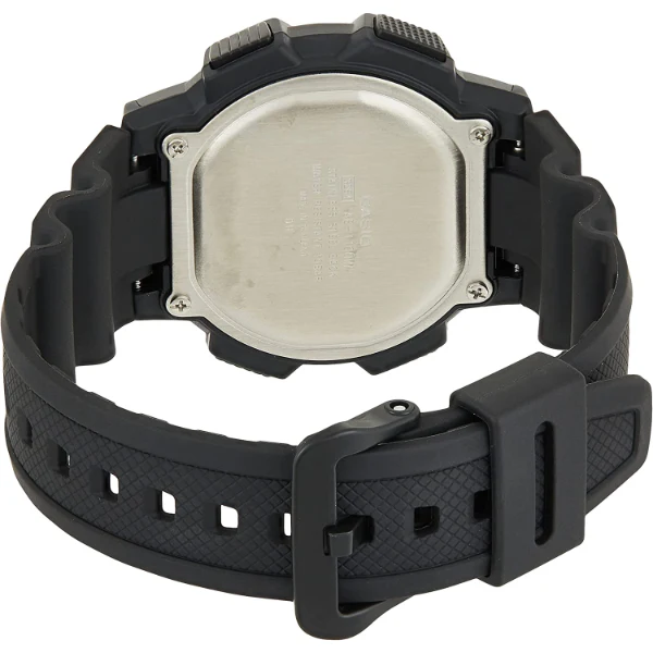 Casio Youth Black Silicone Strap Black Dial Quartz Watch for Gents - AE-1100W-1BVDF - Image 2