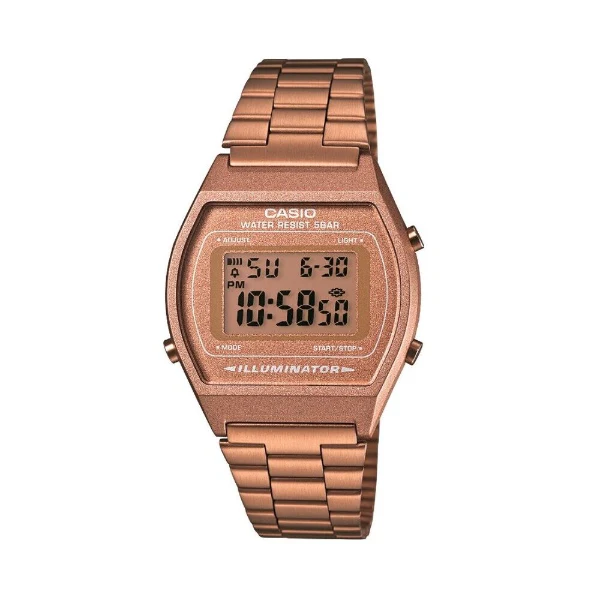 Casio Illuminator Rose Gold Stainless Steel Rose Gold Dial Quartz Unisex Watch - B640WC-5ADF - Image 2