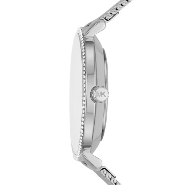 Michael Kors Pyper Silver Mesh Bracelet Mother Of Pearl Dial Quartz Watch for Ladies - MK4618 - Image 2