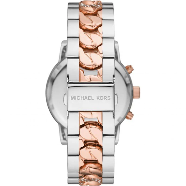 Michael Kors Ritz Two-tone Stainless Steel Silver Dial Chronograph Quartz Watch for Ladies - MK6938 - Image 2