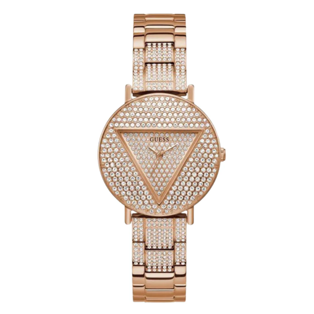 Guess Trend Rose Gold Stainless Steel Rose Gold Dial Quartz Watch for Ladies - GW0512L3