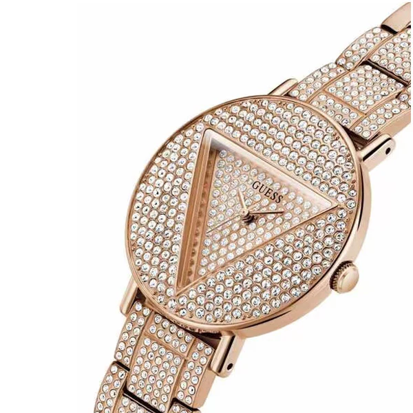 Guess Trend Rose Gold Stainless Steel Rose Gold Dial Quartz Watch for Ladies - GW0512L3 - Image 2