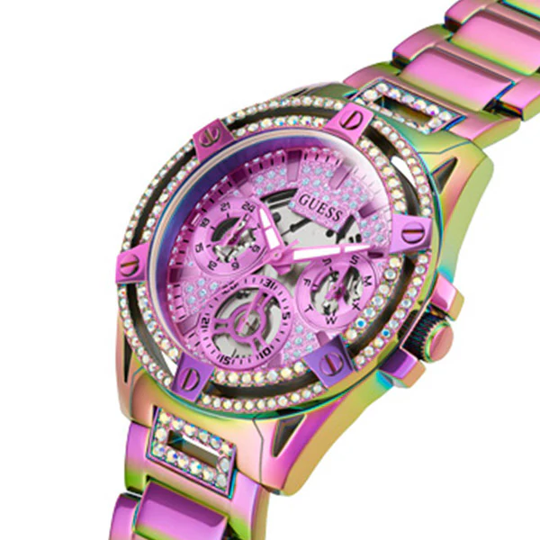 Guess Queen Multicolor Stainless Steel Multicolor Dial Quartz Watch for Ladies - GW0464L4 - Image 2