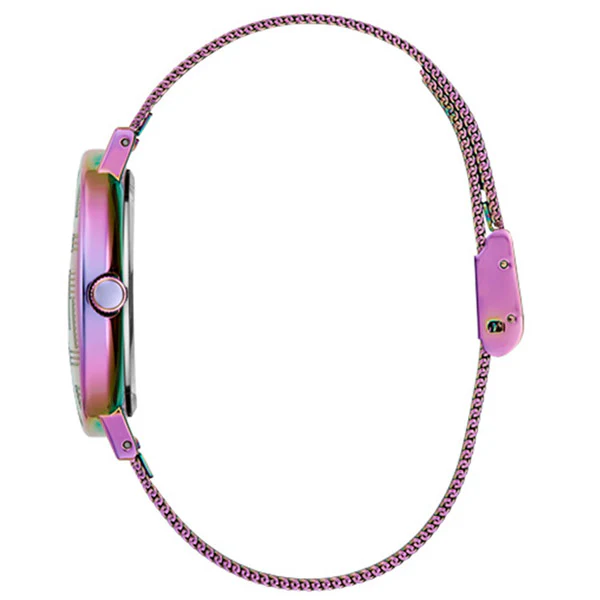 Guess Iconic Multicolor Mesh Bracelet Multicolor Dial Quartz Watch for Ladies - GW0479L1 - Image 2