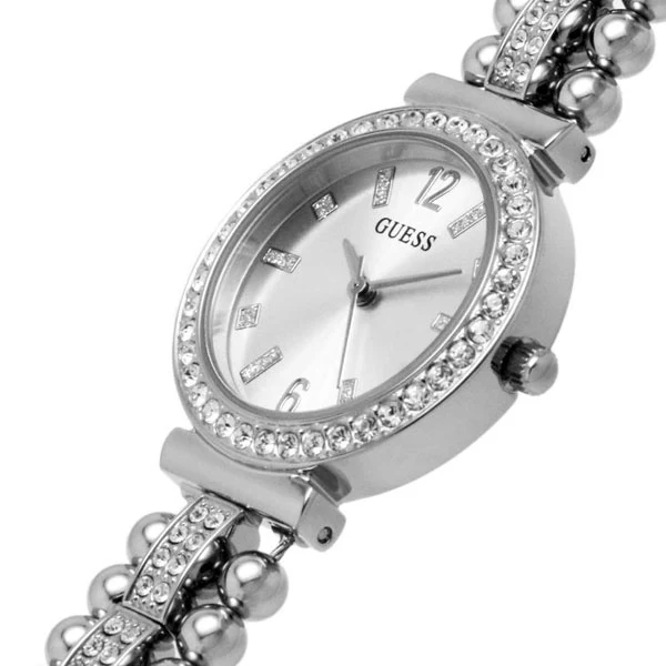 Guess Gala Silver Stainless Steel Silver Dial Quartz Watch for Ladies - GW0401L1 - Image 2
