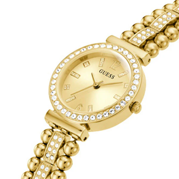 Guess Gala Gold Stainless Steel Gold Dial Quartz Watch for Ladies - GW0401L2 - Image 2