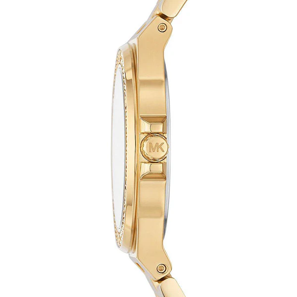 Michael Kors Mini Lenox Gold Stainless Steel Silver Dial Quartz Watch for Ladies - MK7278 - Image 2