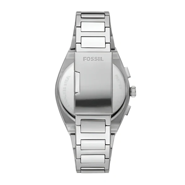 Fossil Everett Silver Stainless Steel Green Dial Chronograph Quartz Watch for Gents - FS5964 - Image 2