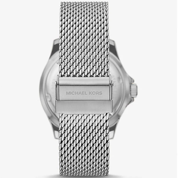 Michael Kors Everest Silver Mesh Bracelet Blue Dial Quartz Watch for Gents - MK9082 - Image 2