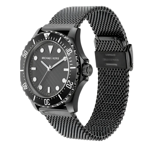 Michael Kors Everest Gunmetal Mesh Bracelet Gunmetal Dial Quartz Watch for Gents - MK9093 - Image 2