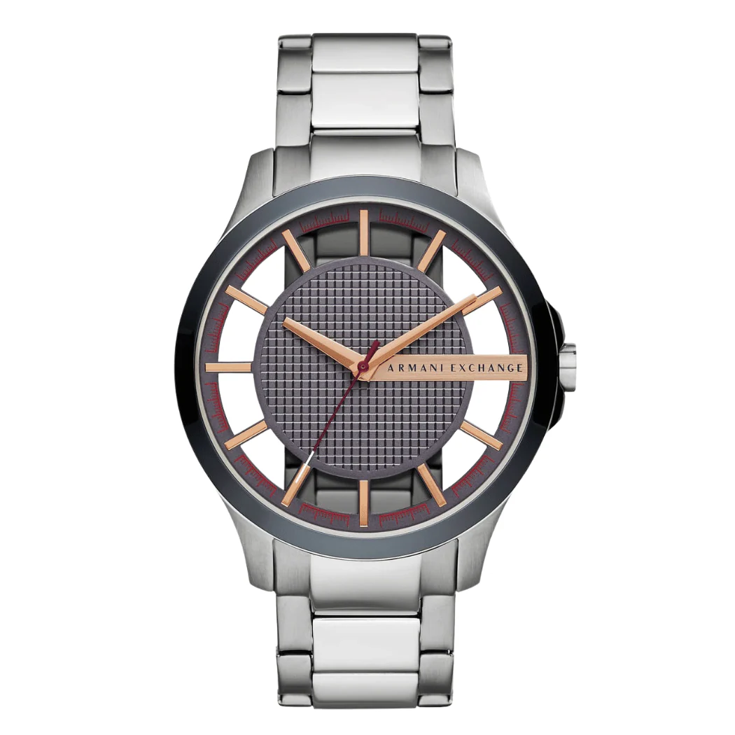 Armani Exchange Grey Stainless Steel Grey Dial Quartz Watch for Gents - AX2405