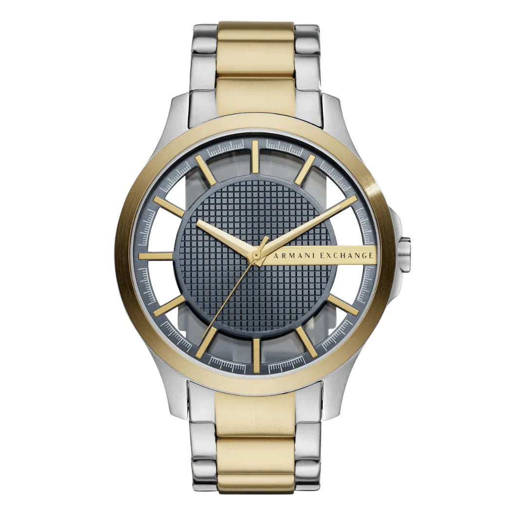 Armani Exchange Two-tone Stainless Steel Blue Dial Quartz Watch for Gents - AX2403