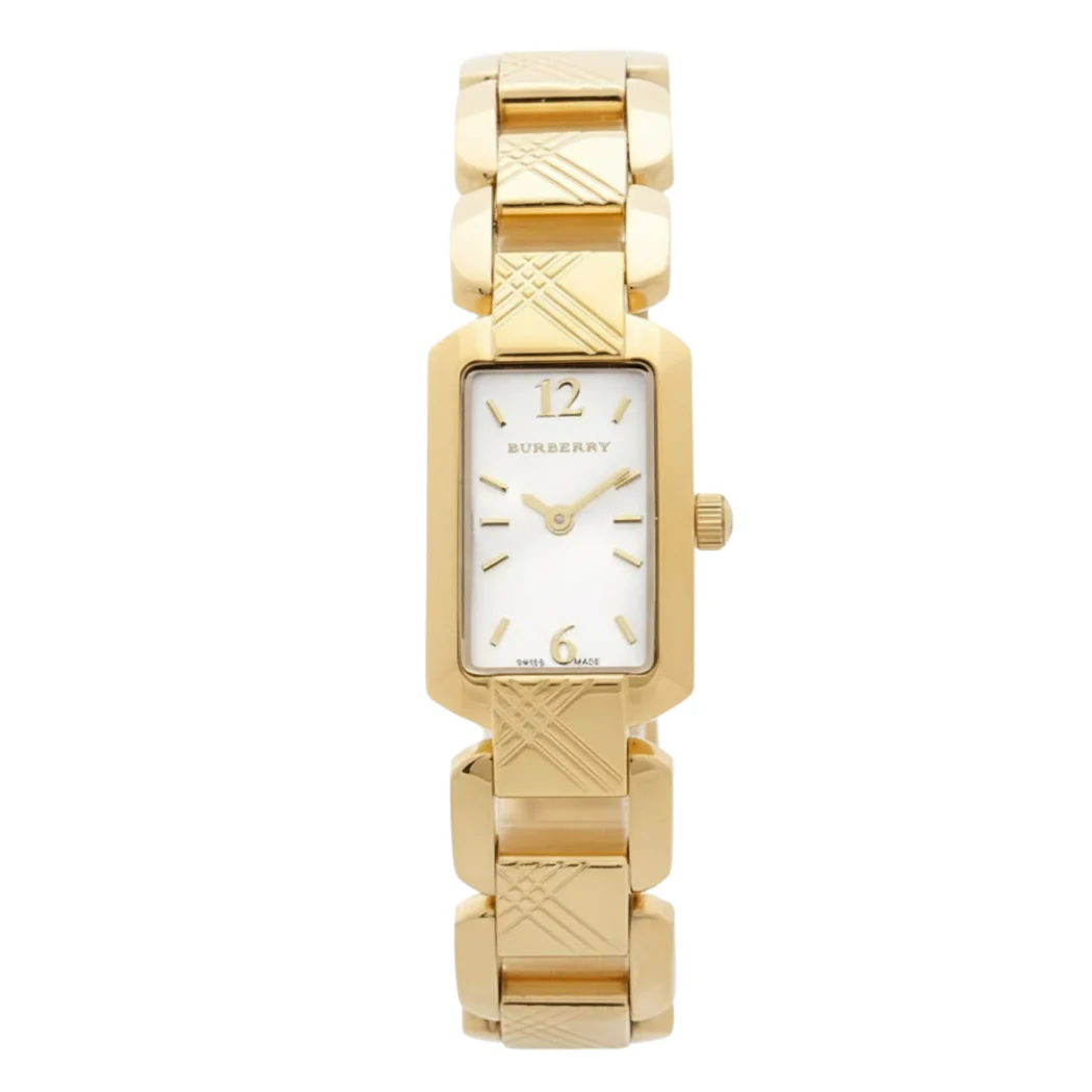 Burberry Gold Stainless Steel Gold Dial Quartz Watch for Ladies - BU4213