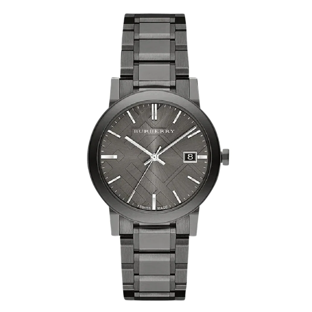 Burberry Grey Stainless Steel Grey Dial Quartz Watch for Gents - BU9007