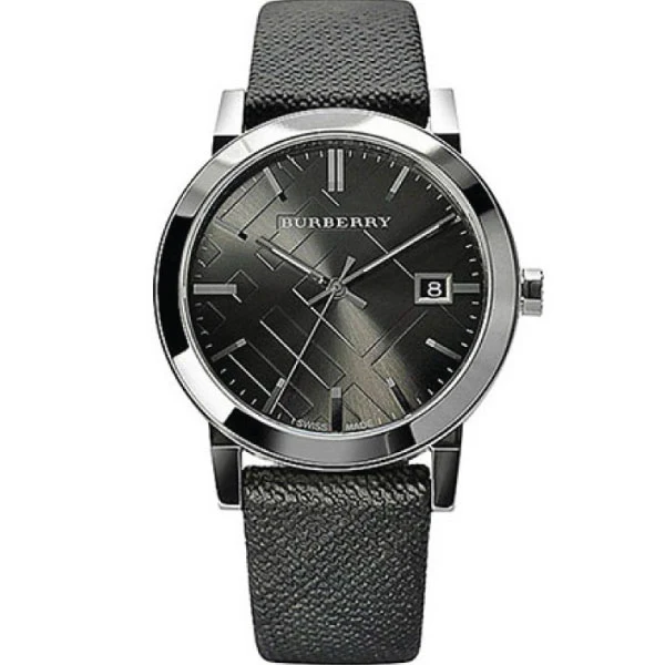 Burberry Heritage Black Leather Strap Black Dial Quartz Unisex Watch - BU9024 - Image 2