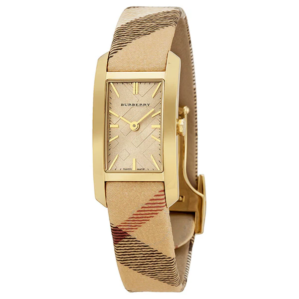Burberry Pioneer Multicolor Leather Strap Gold Dial Quartz Watch for Ladies - BU9509 - Image 2