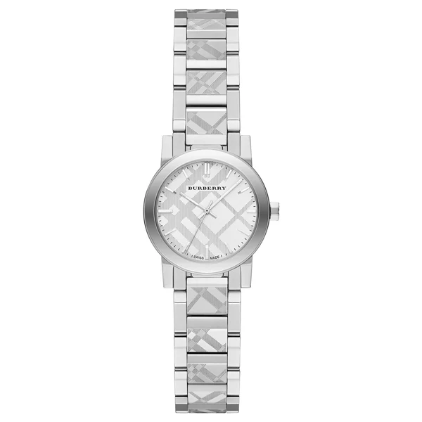 Burberry Silver Stainless Steel Silver Dial Quartz Watch for Ladies - BU9233