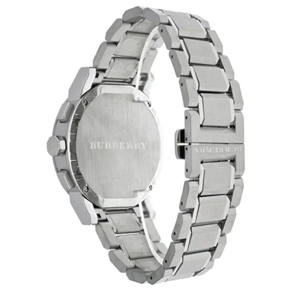 Burberry The City Silver Stainless Steel Silver Dial Chronograph Quartz Watch for Gents - BU9350 - Image 3