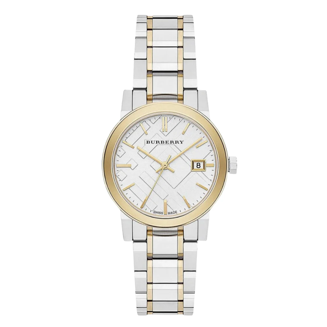 Burberry The City Silver Stainless Steel Silver Dial Quartz Watch for Ladies - BU9115