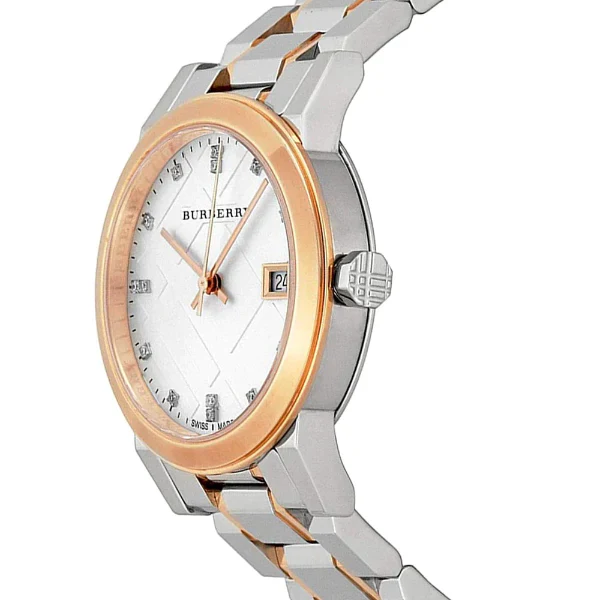 Burberry The City Two-tone Stainless Steel White Dial Quartz Watch for Ladies - BU9127 - Image 2