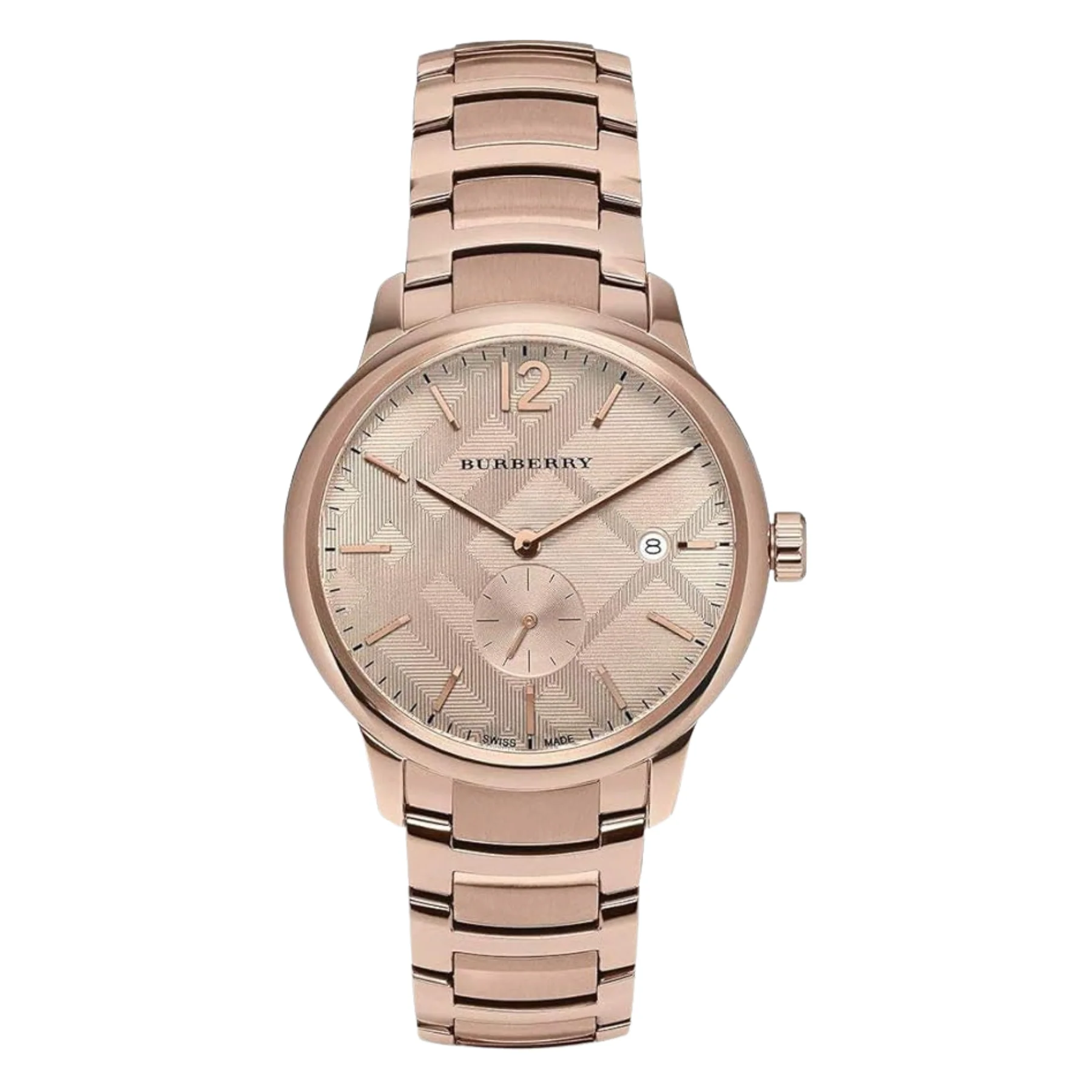 Burberry The Classic Rose gold Stainless Steel Rose Gold Dial Quartz Watch for Gents - BU10013 - Image 2