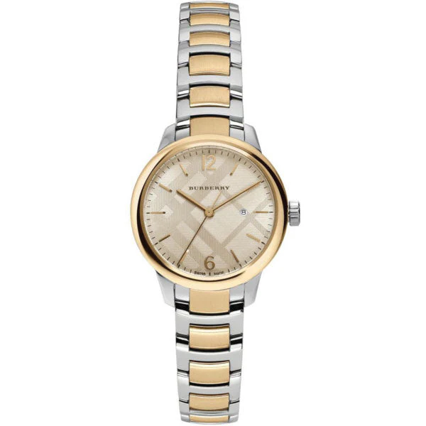 Burberry The Classic Two-tone Stainless Steel Gold Dial Quartz Watch for Ladies - BU10118 - Image 2