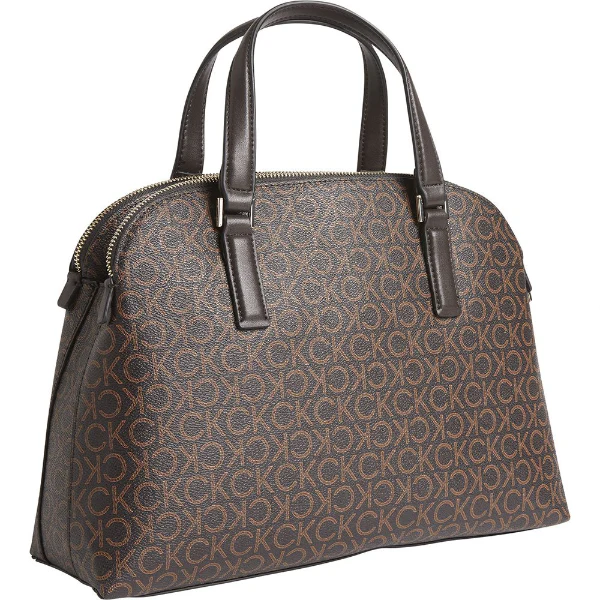 Calvin Klein Signature Dome Bag In Brown - Image 2