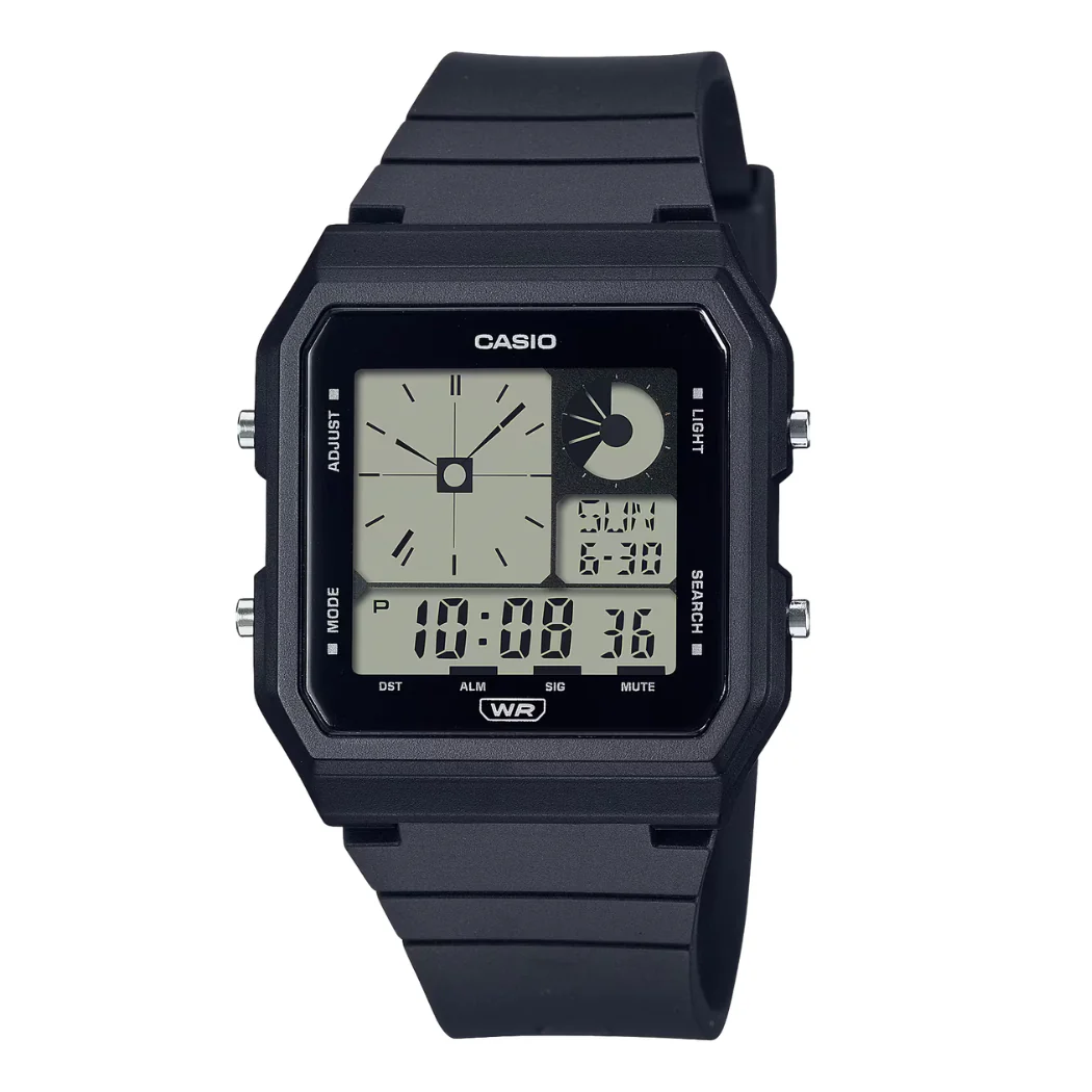 Casio Black Resin Black Dial Quartz Watch for Ladies - LF-20W-1ADF