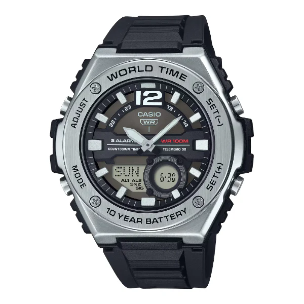 Casio Black Resin Strap Black Dial Quartz Watch for Gents - MWQ-100-1AVDF