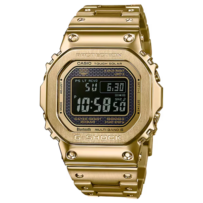 Casio G-Shock Gold Stainless Steel Black Dial Quartz Unisex Watch - GMW5000TFG-9