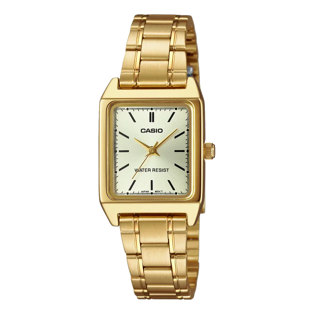 Casio Gold Stainless Steel Gold Dial Quartz Watch for Ladies - CASIO LTP-V007G-9EUDF
