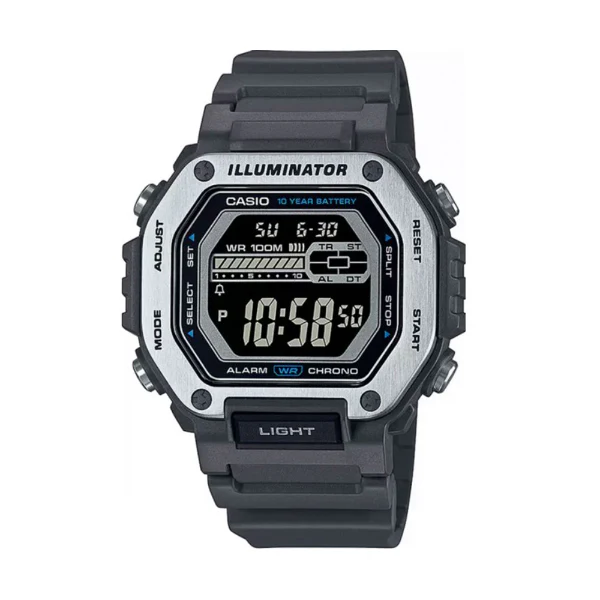 Casio Illuminator Black Resin Band Black Dial Digital Watch for Gents - MWD-110H-8BVDF