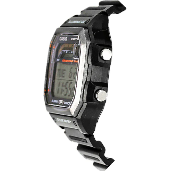 Casio Illuminator Black Resin Band Grey Dial Digital Watch for Gents - WS-1600H-1AVDF - Image 2