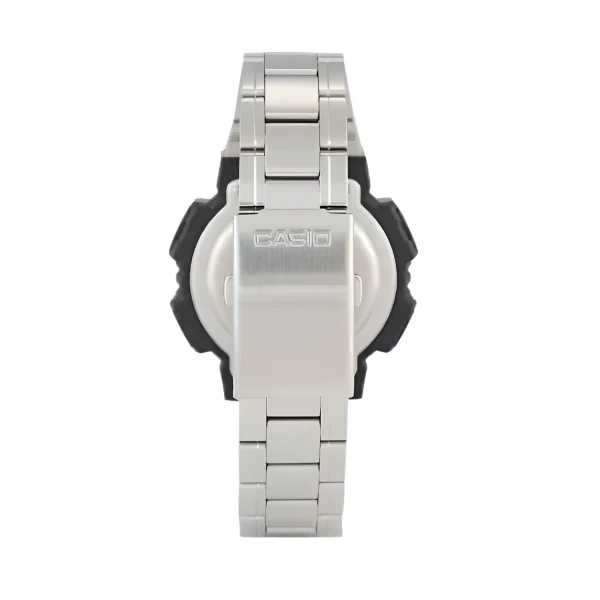 Casio Illuminator Silver Resin Band Grey Dial Digital Watch for Gents - AE-1400WHD-1AVDF - Image 4