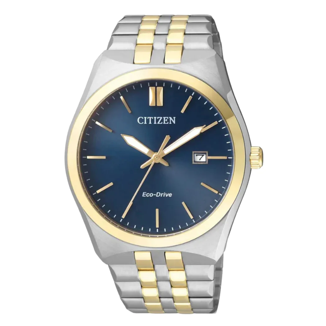 Citizen Eco-Drive Two-tone Stainless Steel Blue Dial Quartz Watch for Gents - BM7334-66L