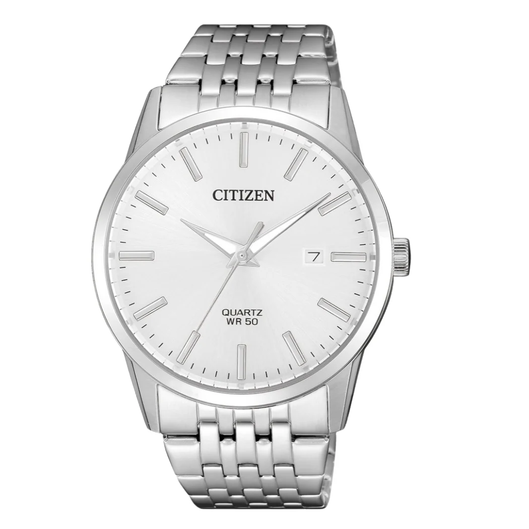 Citizen Silver Stainless Steel Silver Dial Quartz Watch for Gents - BI5000-87A