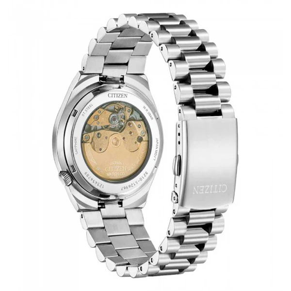 Citizen Tsuyosa Silver Stainless Steel Black Dial Automatic Watch for Gents - NJ015081E - Image 2