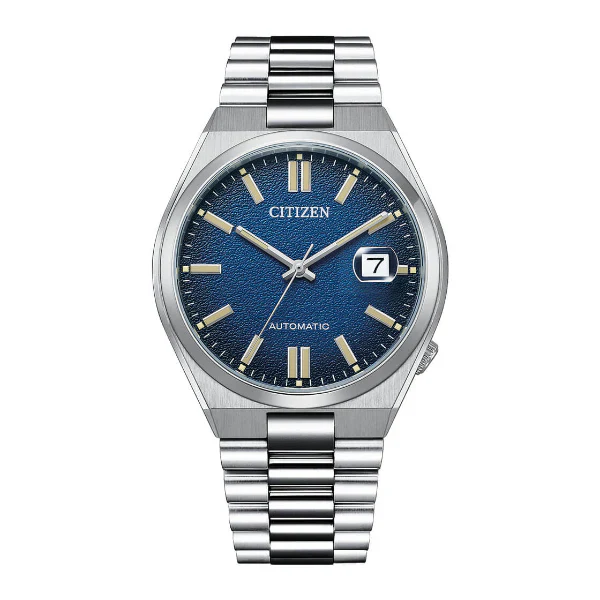 Citizen Tsuyosa Silver Stainless Steel Blue Dial Automatic Watch for Gents - NJ0151-88L