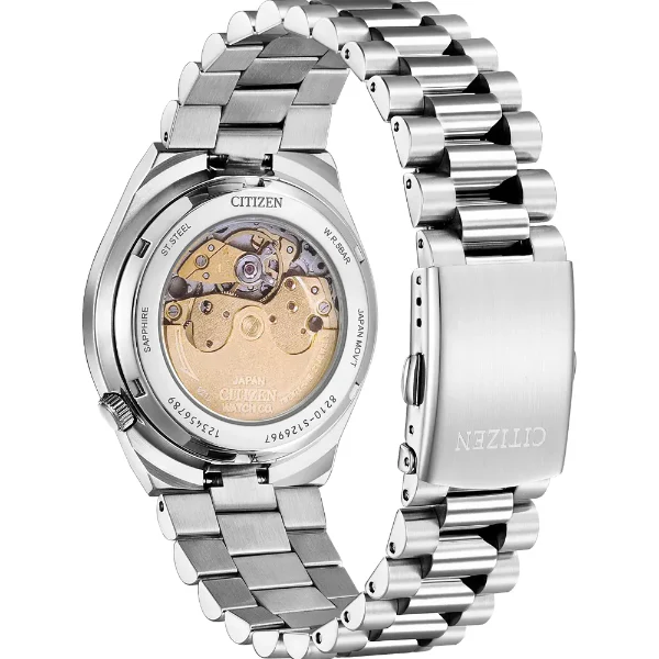 Citizen Tsuyosa Silver Stainless Steel Burgundy Dial Automatic Watch for Gents - NJ015056W - Image 2