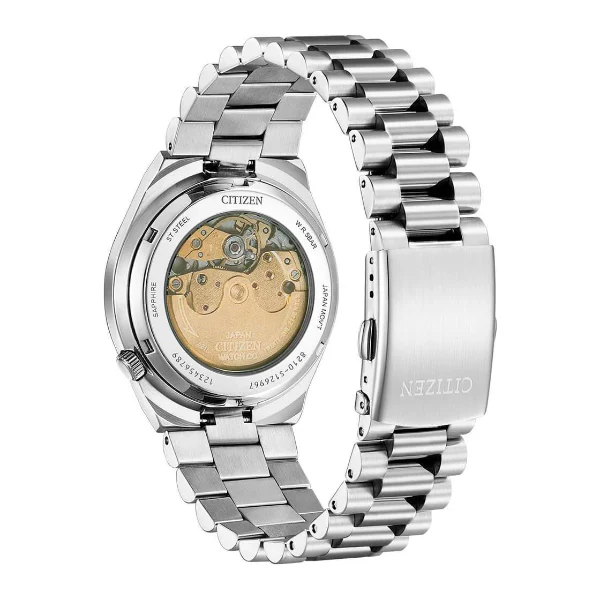 Citizen Tsuyosa Silver Stainless Steel White Dial Automatic Watch for Gents - NJ015081A - Image 2