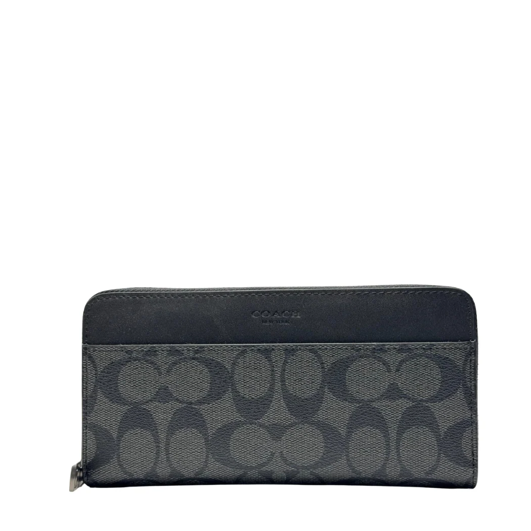 Coach Accordion Zip Wallet in Signature Coated Canvas – F75000