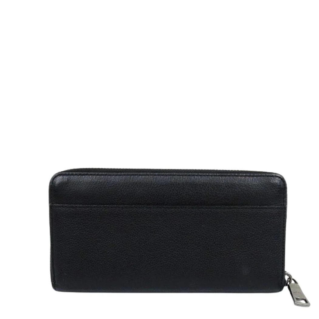 Coach Accordion Zip Wallet in Sport Calf Leather Black - F58928