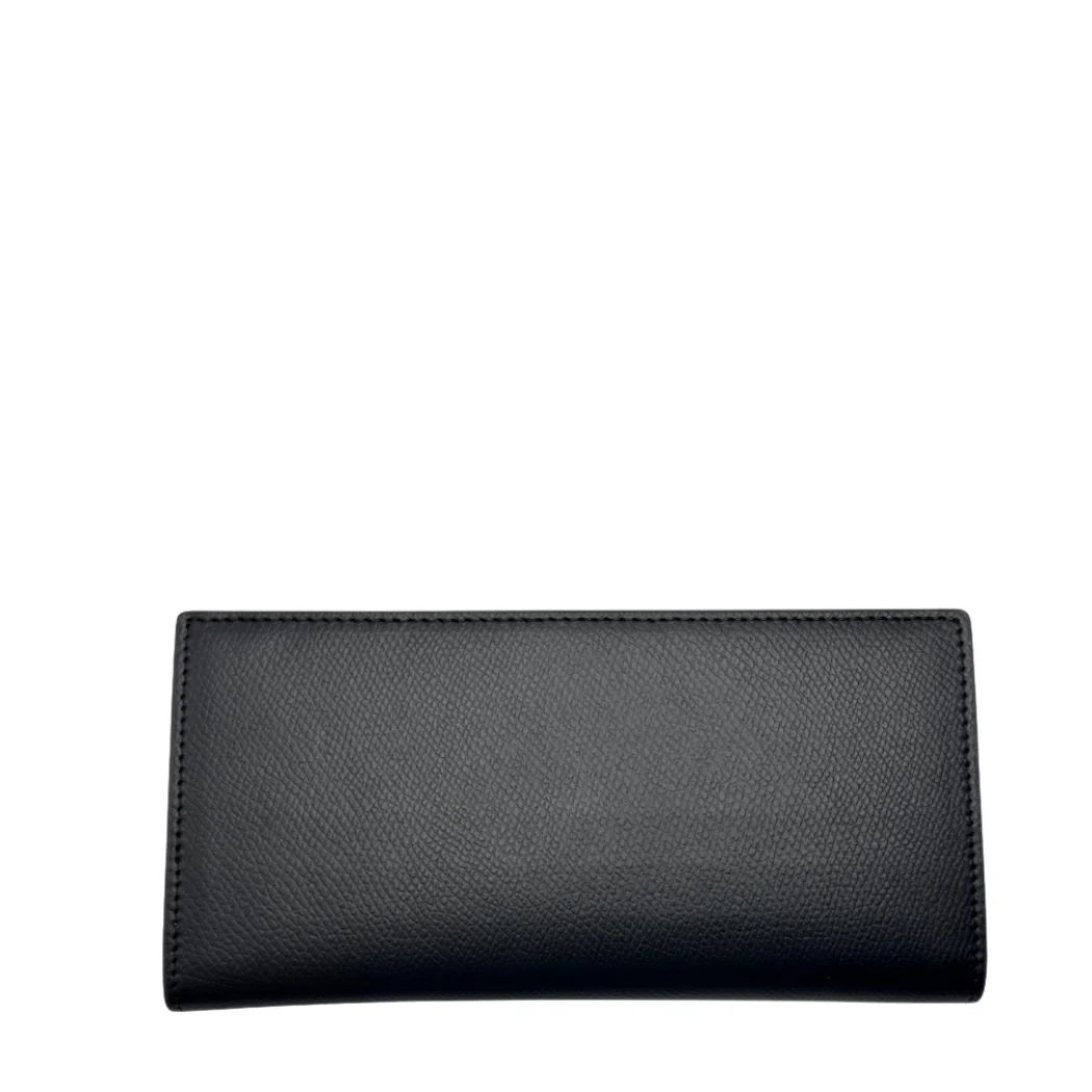 Coach Breast Pocket Wallet in Crossgrain Leather Black - F74978
