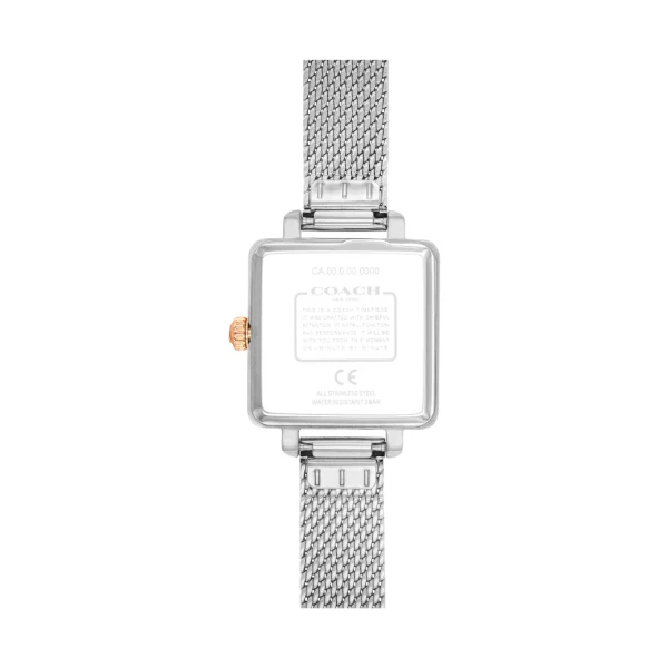 Coach Cass Silver Mesh Bracelet White Dial Quartz Watch for Ladies - 14503697 - Image 2