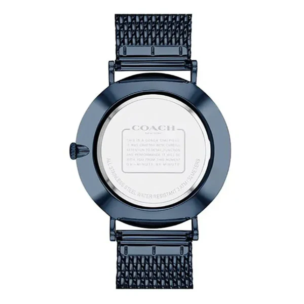 Coach Charles Blue Mesh Bracelet Blue Dial Quartz Watch for Gents - 14602146 - Image 3