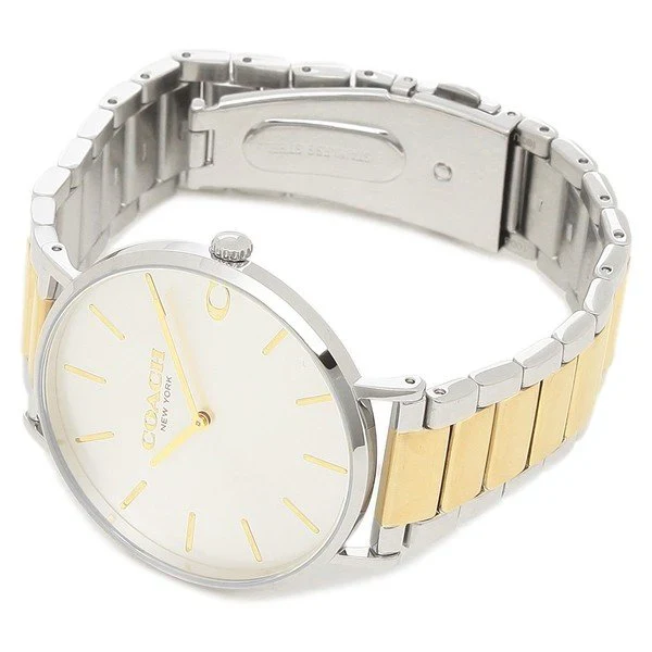 Coach Charles Two-tone Stainless Steel Silver Dial Quartz Watch for Gents - 14602432 - Image 2